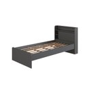 Ver imagem 2 de Cama de Solteiro Infantil Juvenil Gamer com Iluminação em LED RGB Power Preto/Grafite