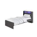 Ver imagem 6 de Cama de Solteiro Infantil Juvenil Gamer com Iluminação em LED RGB Power Preto/Grafite