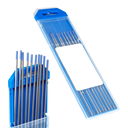 Ver imagem 1 de 10 Peças Eletrodo Tungstênio 2,4mm Ponta Azul 2% Lantânio Solda Tig Inox