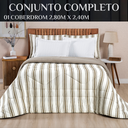 Ver imagem 6 de Edredom Super King Scarlett 100% Algodao Dupla Face Estampa Exclusiva Luxo Marin:caqui