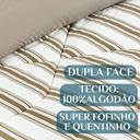 Ver imagem 3 de Edredom Super King Scarlett 100% Algodao Dupla Face Estampa Exclusiva Luxo Marin:caqui