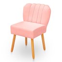 Ver imagem 5 de Cadeira Pétala para Sala de Jantar Confortável e Reforçada Suede