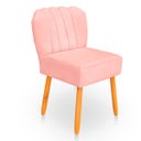 Ver imagem 4 de Cadeira Pétala para Sala de Jantar Confortável e Reforçada Suede