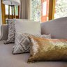 Capa para Almofada em Paetê Escama Cobre 25x45 Cubolab - 1