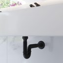 Ver imagem 2 de Sifão Tubo Extensivo Preto c/Suporte e Canopla Censi