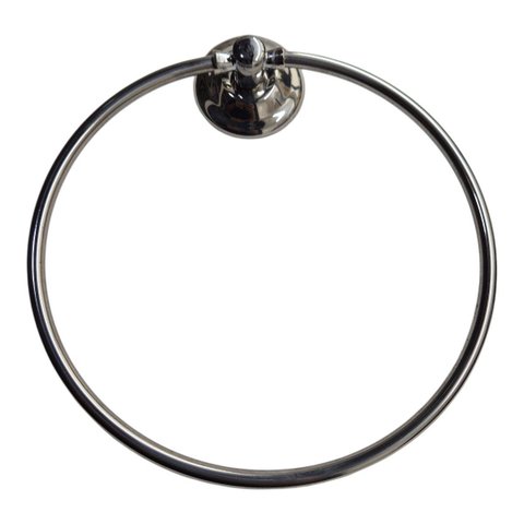 Suporte Porta Toalha de Rosto Argola em Inox Hermetik