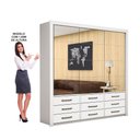 Ver imagem 7 de Guarda Roupa Casal Anjos Premium 3 Portas 9 Gavetas Carioca Móveis