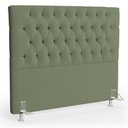 Ver imagem 1 de Cabeceira Casal King Cama Box 195cm Cristal C16 Bouclê Verde Oliva - Mpozenato