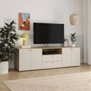 Ver imagem 1 de Rack para TV até 75 Polegas Modular 3 Módulos 4 Portas 2 Gavetas Frame CabeCasa MadeiraOriginals