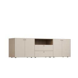 Rack para TV até 75 Polegas Modular 3 Módulos 4 Portas 2 Gavetas Frame CabeCasa MadeiraMadeira - 11