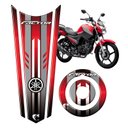 Ver imagem 2 de Adesivo Resinado Gravata Tanque e Bocal Moto Yamaha