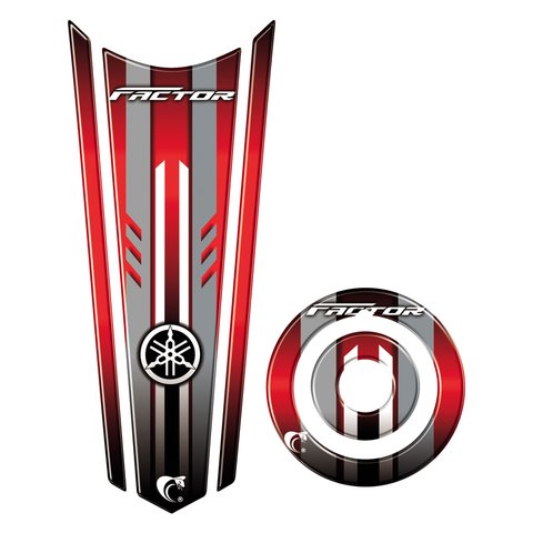 Adesivo Resinado Gravata Tanque e Bocal Moto Yamaha