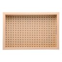 Ver imagem 2 de Bandeja Retangular de MDF com Fundo de Treliça 30 x 4 x 20 cm | Casa Del Grande
