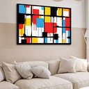 Ver imagem 2 de Quadro Decorativo Cubos Geométrico Abstrato - 50x70cm:moldura Branca