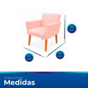 Ver imagem 7 de Kit 2 Poltrona Cadeira para Sala Confortável e Minimalista Paris em Suede