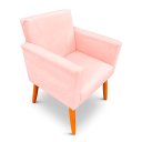 Ver imagem 6 de Kit 2 Poltrona Cadeira para Sala Confortável e Minimalista Paris em Suede