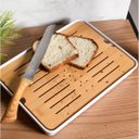 Ver imagem 2 de Tabua de Pão Migalheiro 53cm X 23cm X 3,2cm Super Prático Leve e Resistente Bambu - Bene Casa