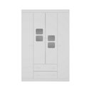 Ver imagem 5 de Guarda-roupa Infantil 122cm com Vidro 4 Portas e 2 Gavetas Brisa Multimóveis Mp4426 Branco