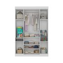 Ver imagem 4 de Guarda-roupa Infantil 122cm com Vidro 4 Portas e 2 Gavetas Brisa Multimóveis Mp4426 Branco