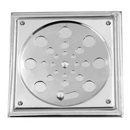 Ralo Tampa Grelha Inox Quadrado 10x10 C/caixilho Abre/fecha - 2