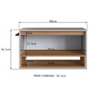 Ver imagem 4 de Gabinete para Banheiro 01 Porta Basculante 80cm Proddy Mel Arenas