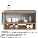 Ver imagem 5 de Gabinete para Banheiro 01 Porta Basculante 80cm Proddy Mel Arenas