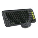 Ver imagem 3 de Kit Teclado e Mouse Logitech Pop Icon Cinza e Verde sem Fio - 920-013056