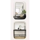 Ver imagem 7 de Espelho Retangular 70x50cm Moldura Alumínio Preto