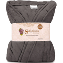 Ver imagem 1 de Roupão Microfibra Plush Inverno Frio Toque Macio Unissex:cinza Urbano/g