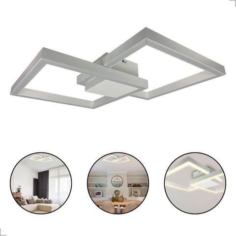 Painel Plafon Case LED 3000k Sobrepor Branco Bivolt 60W