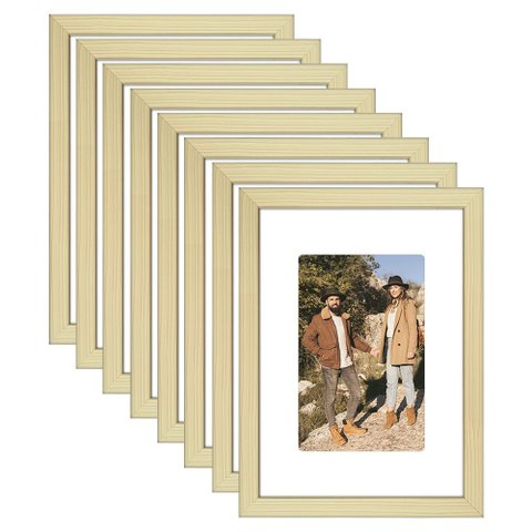 Kit 8 Porta Retrato 21x15 Quadro com Paspatur Fotos 15x10