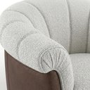 Ver imagem 7 de Poltrona Decorativa Alce Pes Madeira Boucle e Courino Tce 1010 Tcs 721 Moll
