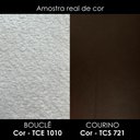 Ver imagem 5 de Poltrona Decorativa Alce Pes Madeira Boucle e Courino Tce 1010 Tcs 721 Moll