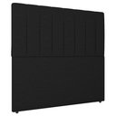 Ver imagem 2 de Cabeceira Cama Box Casal Queen Size Ivana 160cm Linho Preto - Abmaza