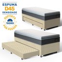 Ver imagem 3 de Cama Box com Colchão de Espuma D45 Pillow Top Fort Comfort + Auxiliar de Espuma Unique Solteiro 88cm