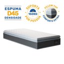 Ver imagem 6 de Cama Box com Colchão de Espuma D45 Pillow Top Fort Comfort + Auxiliar de Espuma Unique Solteiro 88cm