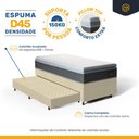 Ver imagem 4 de Cama Box com Colchão de Espuma D45 Pillow Top Fort Comfort + Auxiliar de Espuma Unique Solteiro 88cm