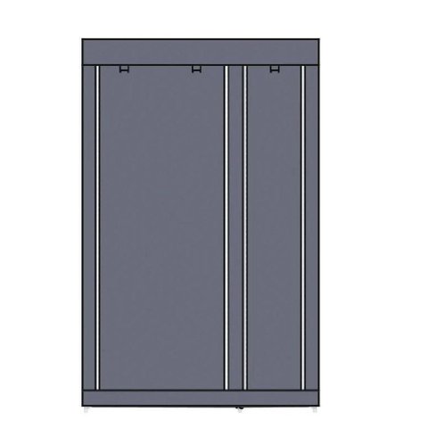 Guarda Roupa Portátil Organizador Roupas Armário Dobrável Cabideiro Prateleiras Quarto Closet