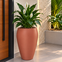 Ver imagem 1 de Vaso Vietnamita Fibra de Vidro Tóquio g 74cm Grande Plantas Terracota Fosco