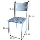 Ver imagem 3 de Kit 6 Cadeira para Cozinha Mc Tubular Almofadada Estrutura Branca com Assento Captone Medcombo