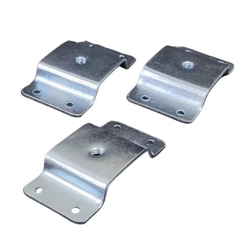 3 Chapinha Chapa Fixação Metal Inclinar Pe Palito Rosca 5/16 - Cinza