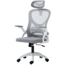 Ver imagem 1 de Cadeira Office Columbus Tela Mesh Cinza com Apoio de Cabeça e Base Cinza - 74522