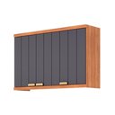 Ver imagem 1 de Armário Cozinha Modulado Elena 3 Portas 120cm Titanium MGM