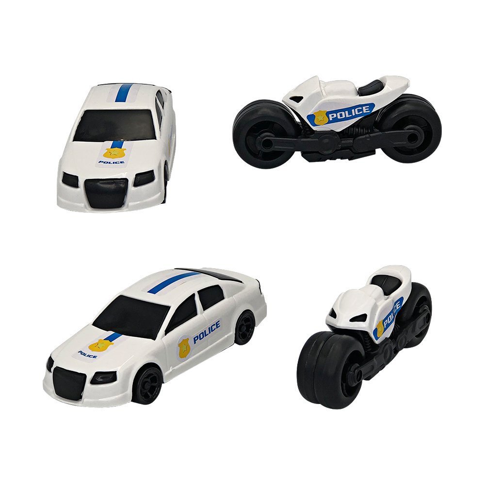 Estação de Policia de Brinquedo com Carro e Moto - 2