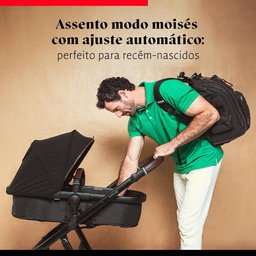 Carrinho com Bebê Conforto Travel System Mobi+ Reserva Isofix Black - Safety 1st - 2