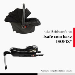 Carrinho com Bebê Conforto Travel System Mobi+ Reserva Isofix Black - Safety 1st - 4