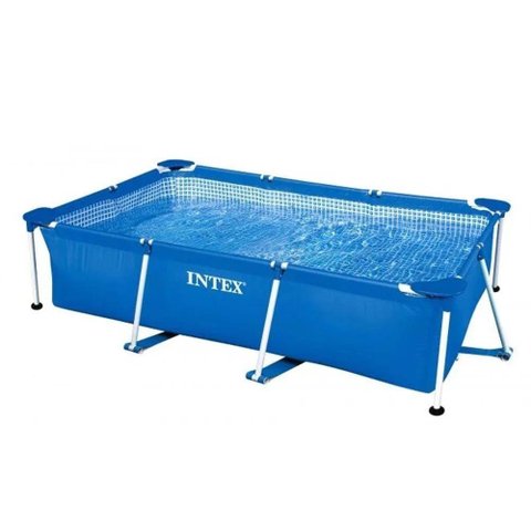 Piscina Estrutural Retangular 3.834 Litros Pvc Resistente + Capa Intex