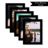 Kit 5 Porta Retrato 13x18 Moldura Premium Fosco c/ Vidro Comum - Preto - Liso - 1
