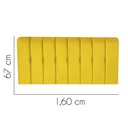 Ver imagem 2 de Painel Estofado Luxo Botão Kiara 160cm Queen Size para Cama Box Suede Amarelo - Gat Magazine