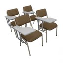 Ver imagem 1 de Kit com 4 Cadeiras para Auditórios Linha Hotel Smart Marrom